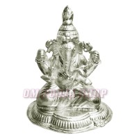 Silver Lord Ganesh Murti